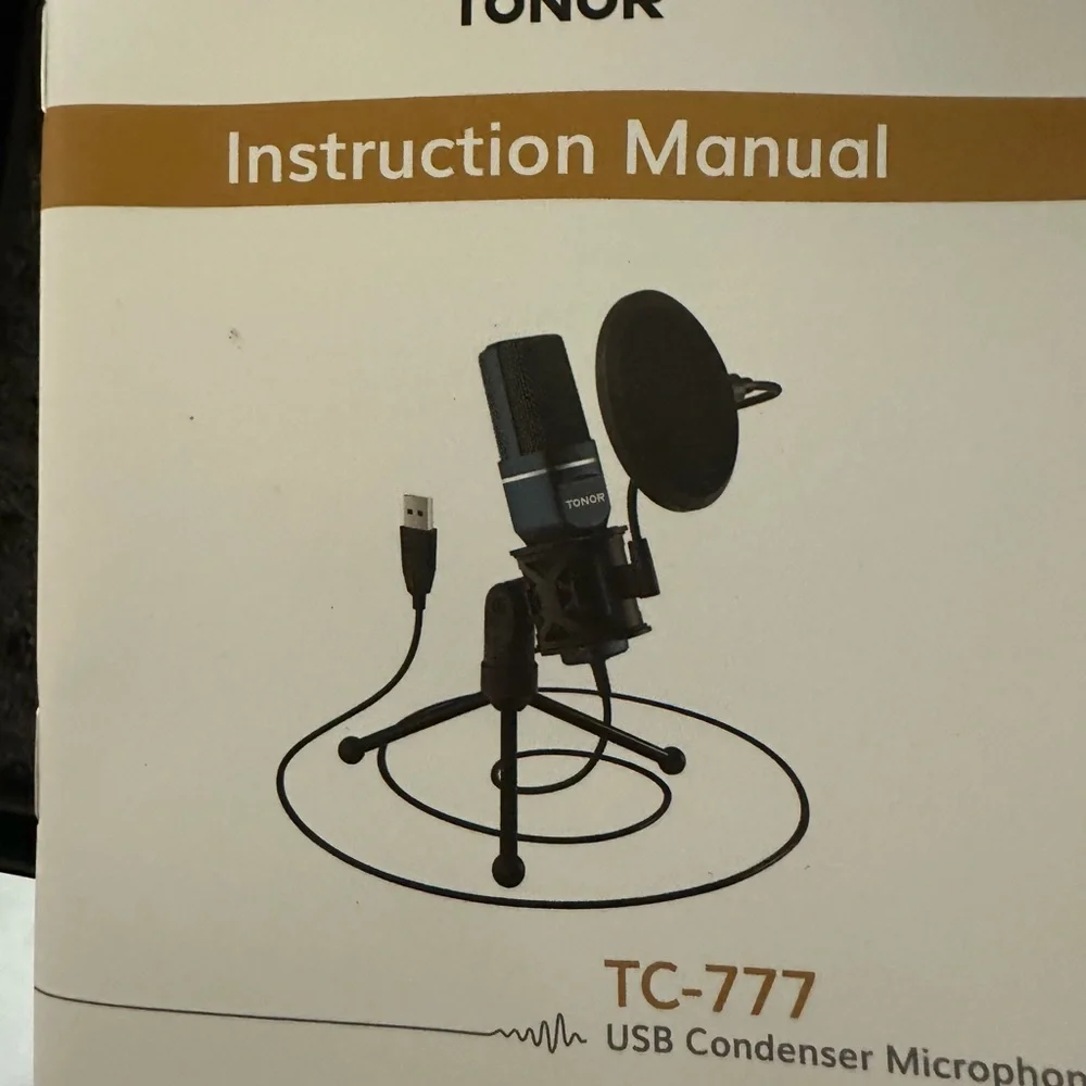 NOR Black USB Condenser Microphone for Desktop Use